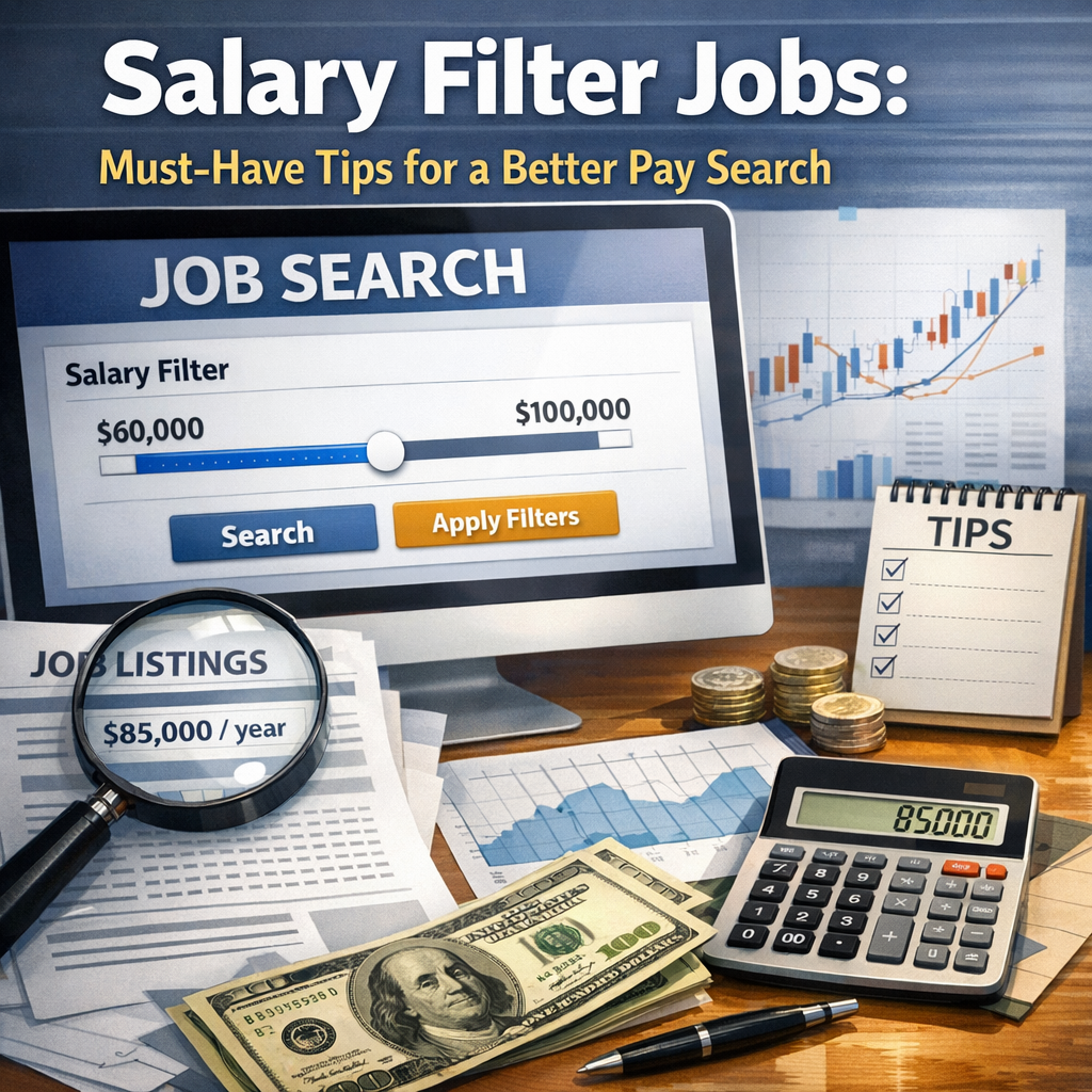 Illustration of Salary Filter Jobs: Must-Have Tips for a Better Pay Search