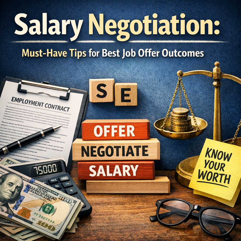Illustration of Salary Negotiation: Must-Have Tips for Best Job Offer Outcomes