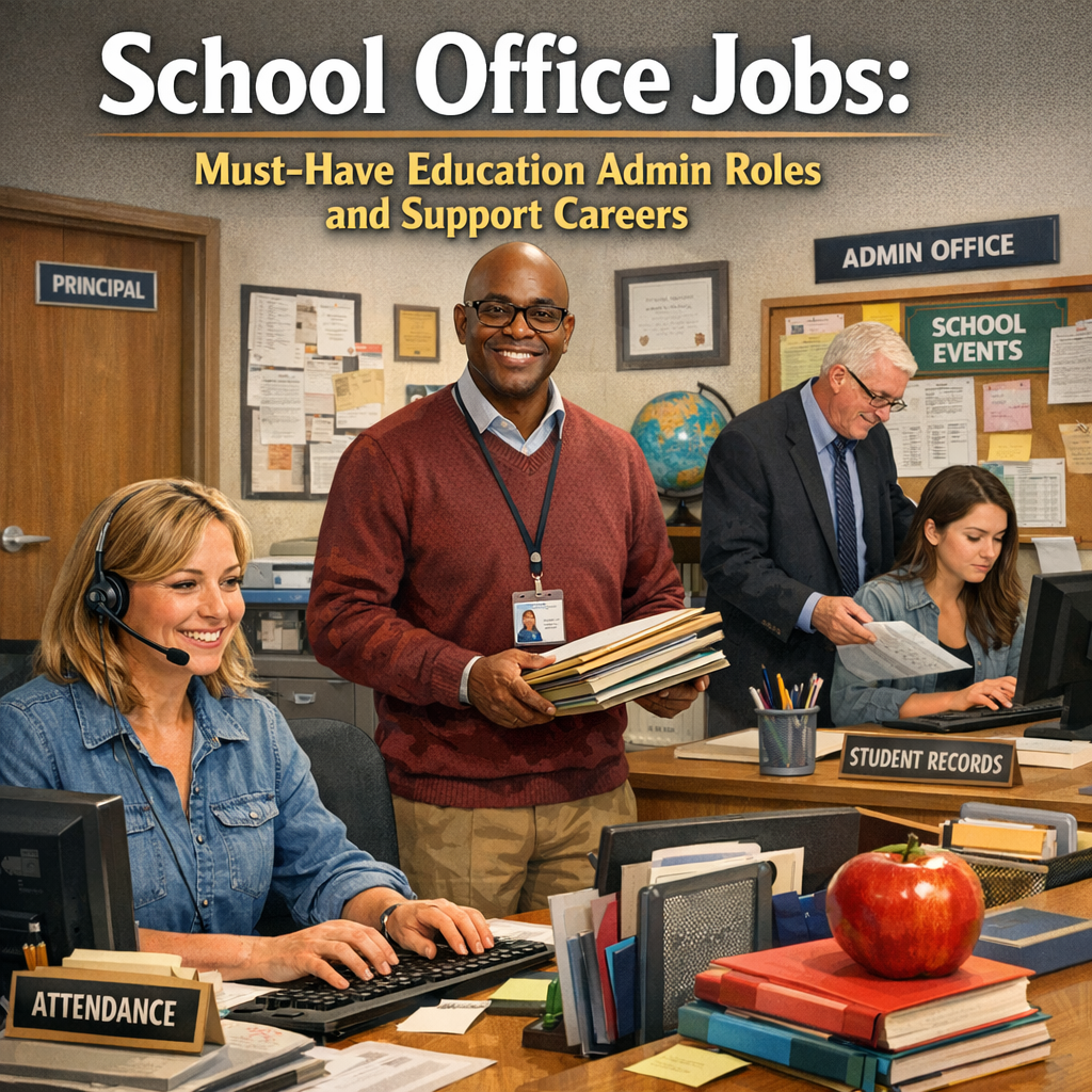 School Office Jobs: Must-Have Education Admin Roles and Support Careers Illustration of School Office Jobs: Must-Have Education Admin Roles and Support Careers