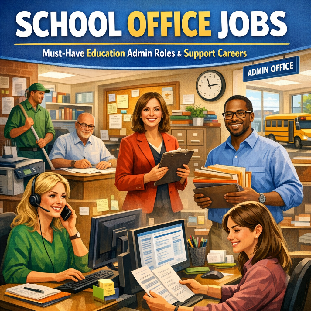 School Office Jobs: Must-Have Education Admin Roles and Support Careers Illustration of School Office Jobs: Must-Have Education Admin Roles and Support Careers