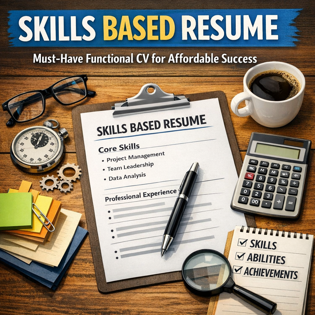 Illustration of Skills Based Resume: Must-Have Functional CV for Affordable Success