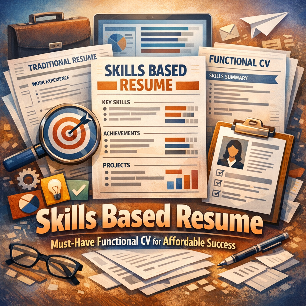 Illustration of Skills Based Resume: Must-Have Functional CV for Affordable Success
