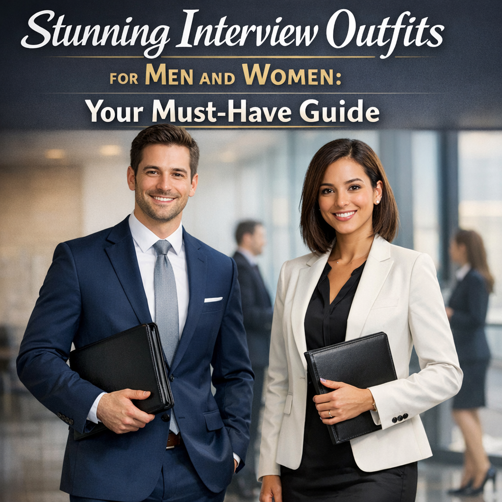 Illustration of Stunning Interview Outfits for Men and Women: Your Must-Have Guide