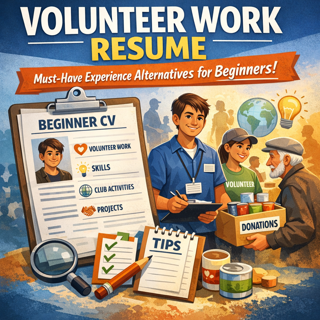 Volunteer Work Resume: Must-Have Experience Alternatives for Beginners Illustration of Volunteer Work Resume: Must-Have Experience Alternatives for Beginners