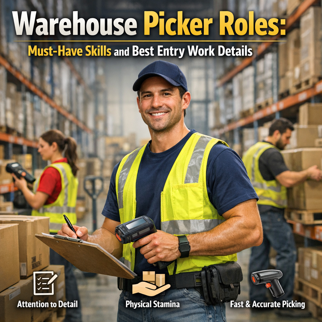Illustration of Warehouse Picker Roles: Must-Have Skills and Best Entry Work Details