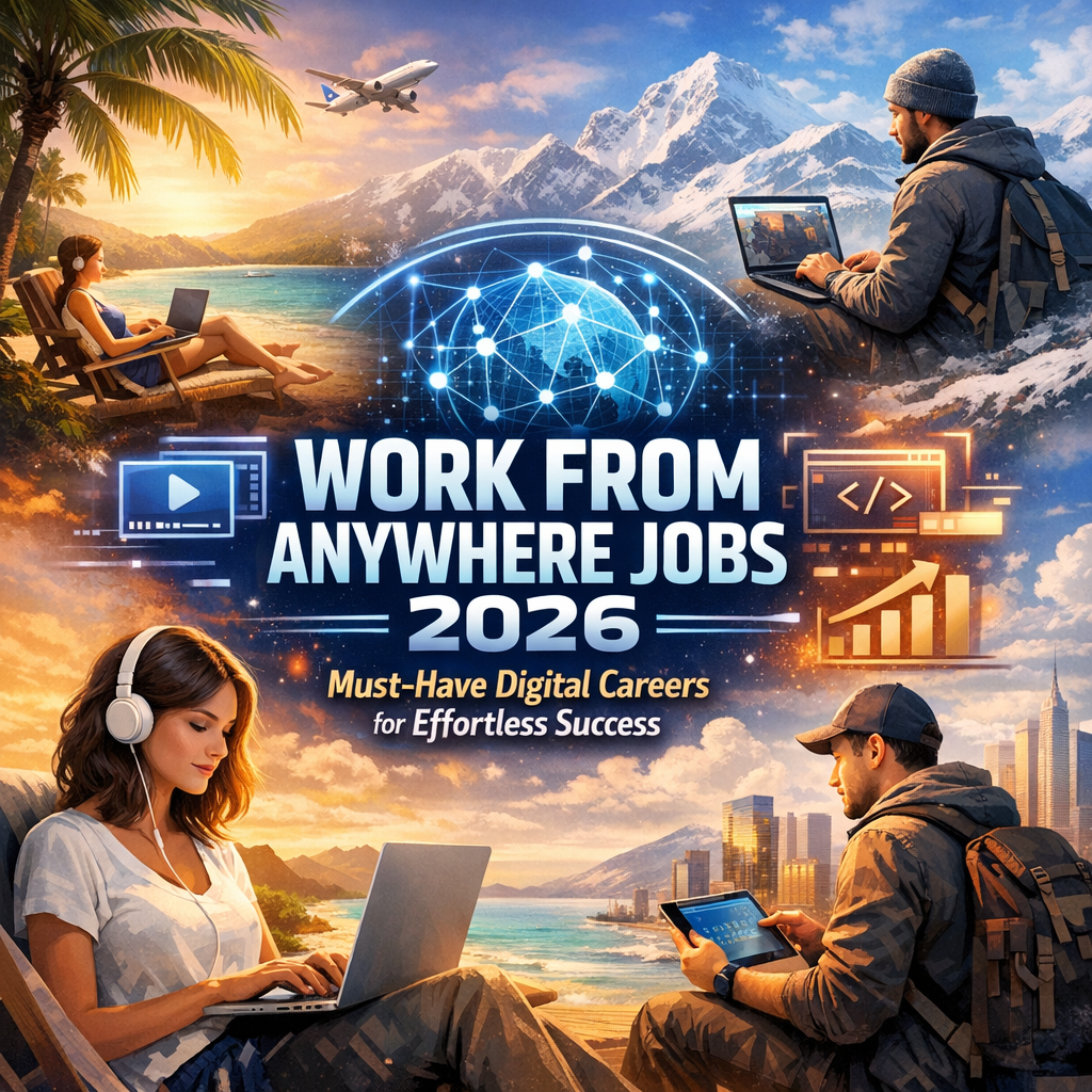Work From Anywhere Jobs 2026: Must-Have Digital Careers for Effortless Success Illustration of Work From Anywhere Jobs 2026: Must-Have Digital Careers for Effortless Success